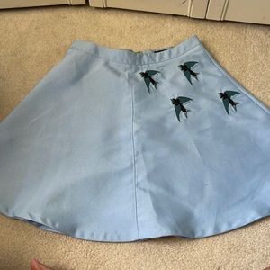 Sister Jane blue bird skirt size S